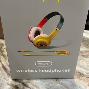 Yellow Red Green Wireless Headphones NEW